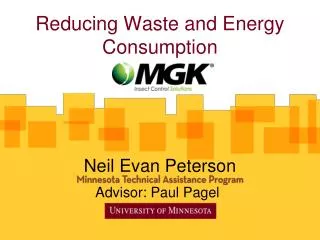 Reducing Waste and Energy Consumption