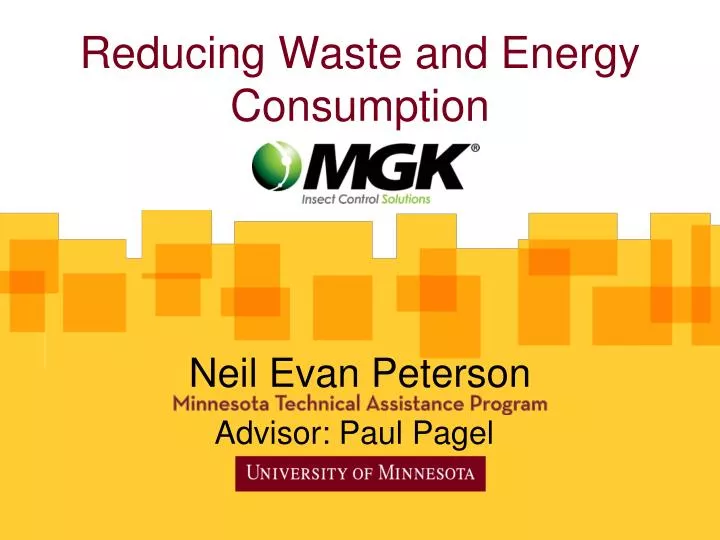 reducing waste and energy consumption
