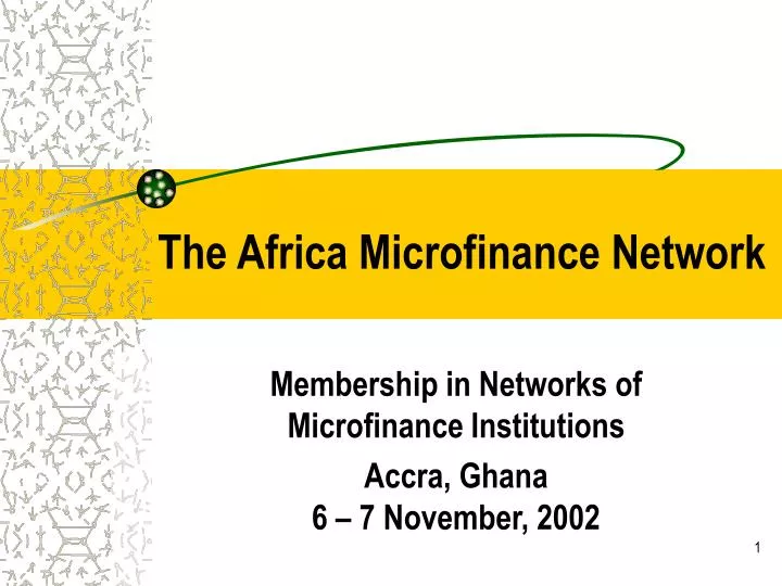 the africa microfinance network