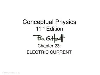 Conceptual Physics 11 th Edition