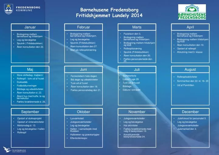 b rnehusene fredensborg fritidshjemmet lundely 2014