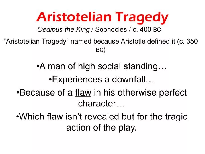 aristotelian tragedy