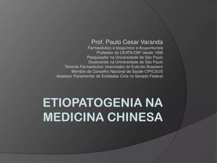 etiopatogenia na medicina chinesa