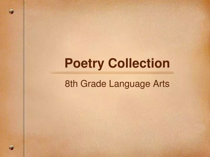 poetry collection