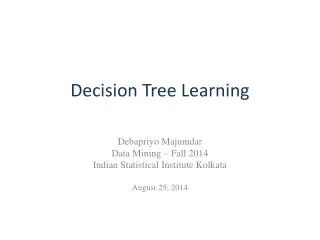 Decision Tree Learning