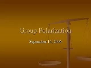 Group Polarization