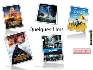 quelques films