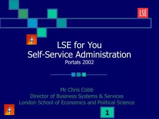 LSE for You Self-Service Administration Portals 2002