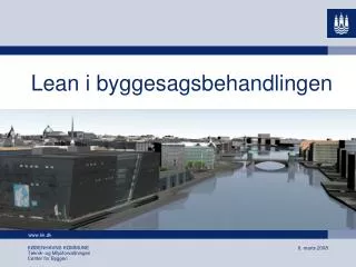 lean i byggesagsbehandlingen