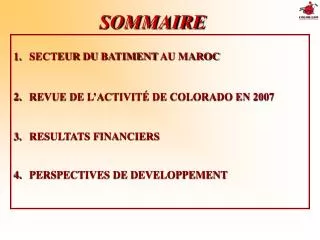 sommaire