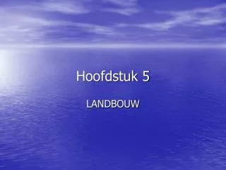 hoofdstuk 5