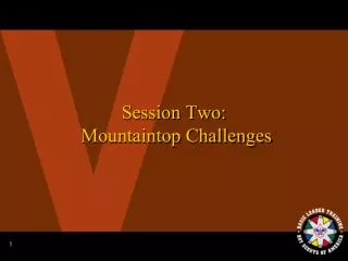 Session Two: Mountaintop Challenges