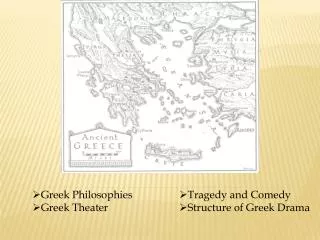 Greek Philosophies Greek Theater