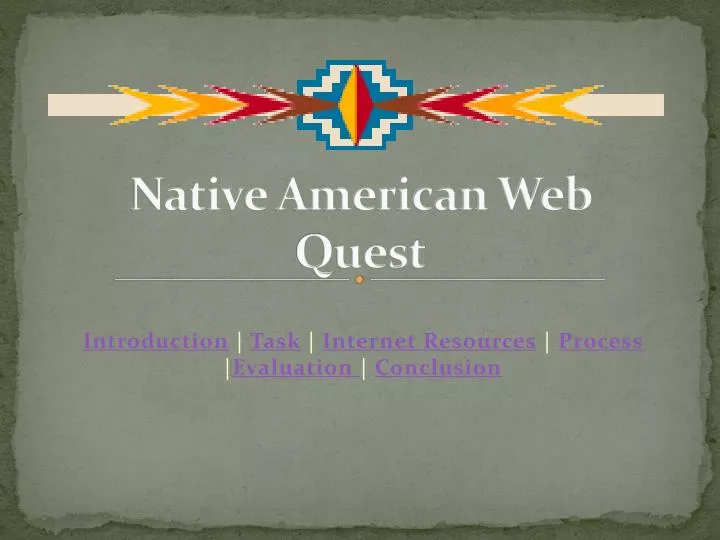 native american web quest