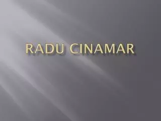radu cinamar
