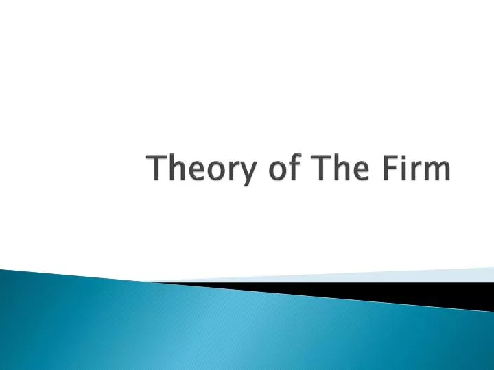 theory of the firm