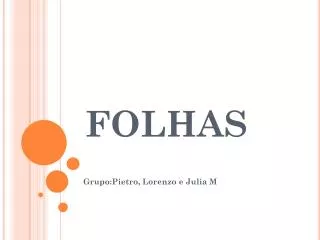 folhas