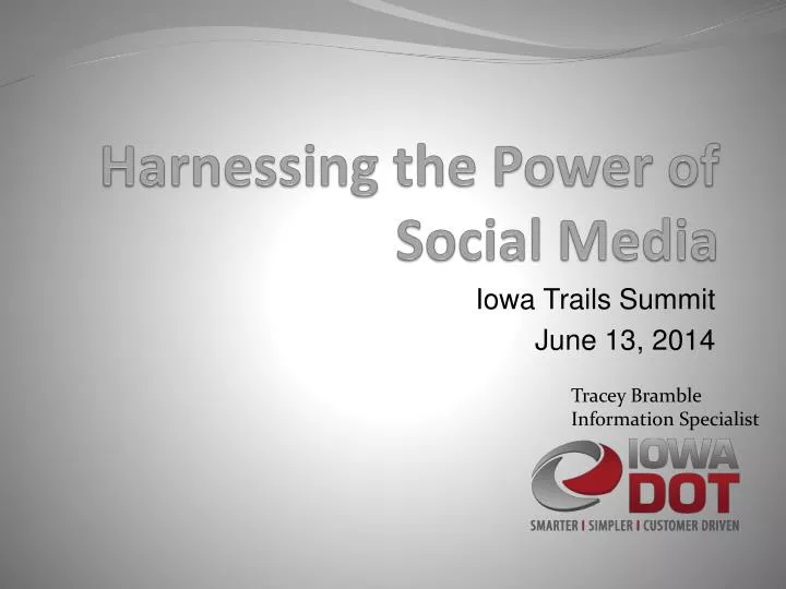 harnessing the power of social media