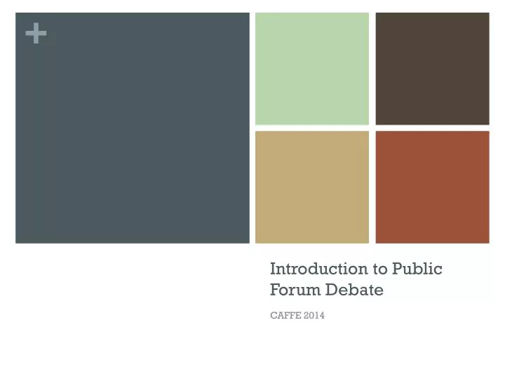 introduction to public forum debate