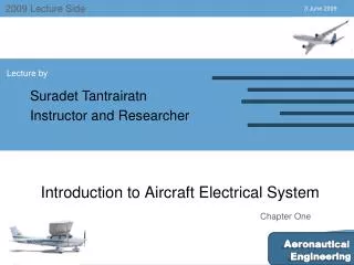 introduction to aircraft electrical system