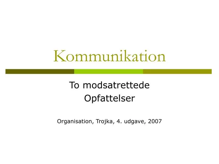 kommunikation