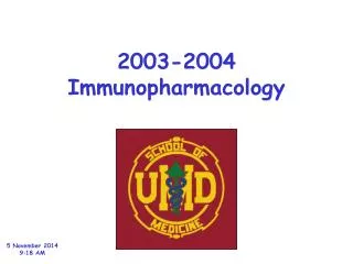 2003-2004 Immunopharmacology