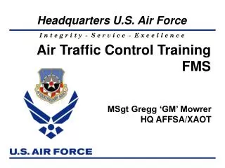 Air Traffic Control Training FMS
