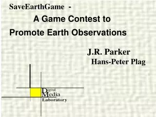 SaveEarthGame - A Game Contest to Promote Earth Observations