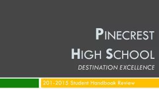 201-2015 Student Handbook Review