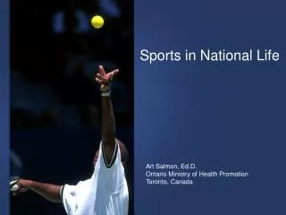 Sports in National Life