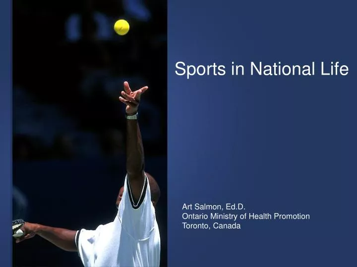 sports in national life