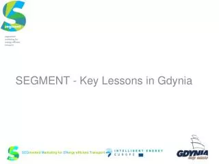 SEGMENT - Key Lessons in Gdynia