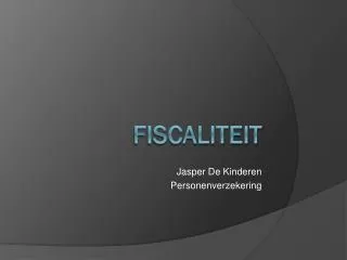 jasper de kinderen personenverzekering