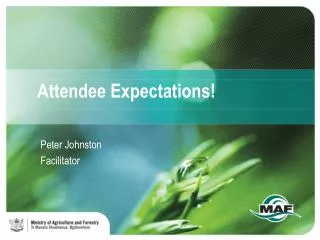 Attendee Expectations!