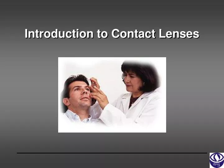 introduction to contact lenses