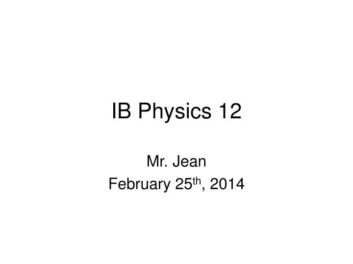 ib physics 12
