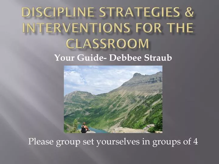 discipline strategies interventions for the classroom