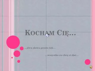 kocham ci