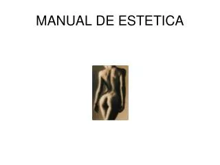 manual de estetica