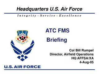 ATC FMS Briefing