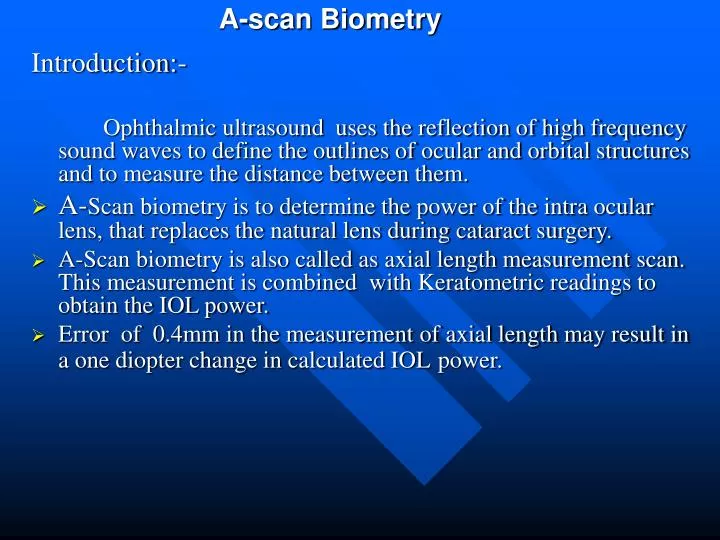 a scan biometry