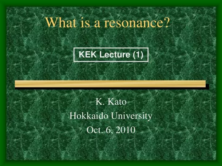 what is a resonance