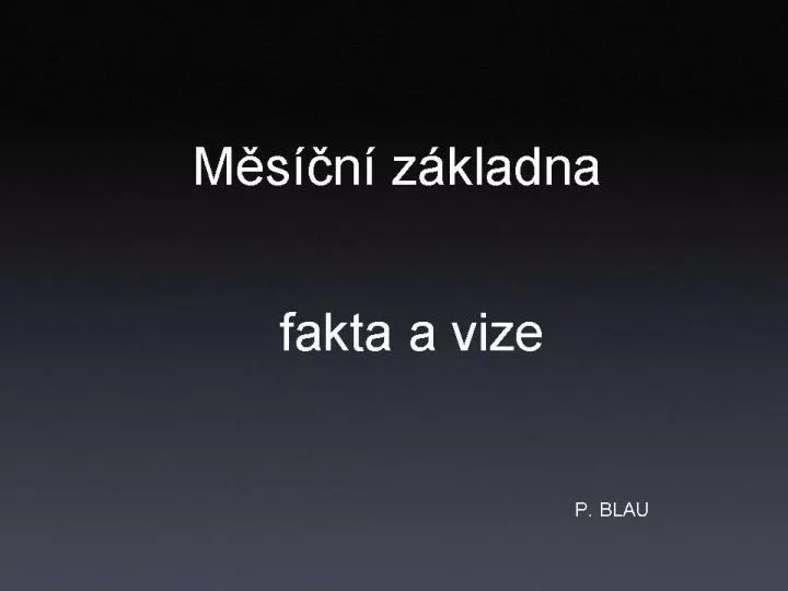 m s n z kladna fakta a vize p blau