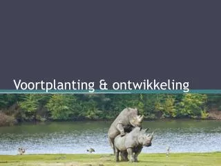 voortplanting ontwikkeling