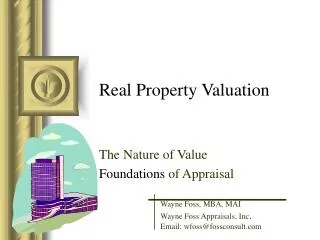 Real Property Valuation