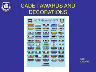 CADET AWARDS AND DECORATIONS