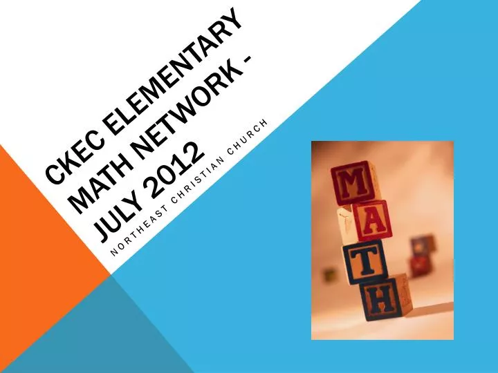 ckec elementary math network july 2012