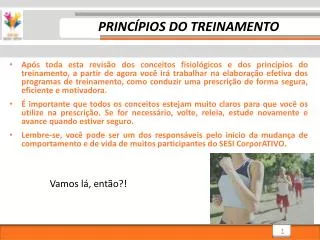 princ pios do treinamento