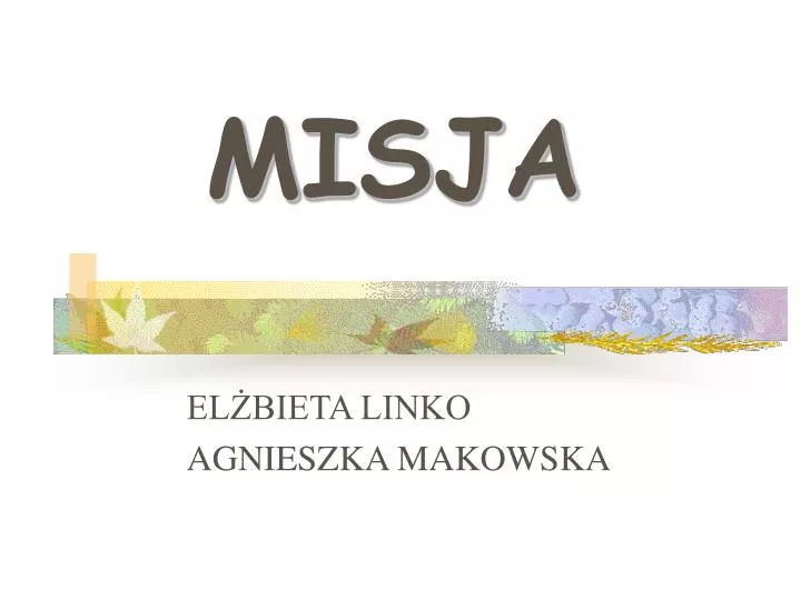 misja