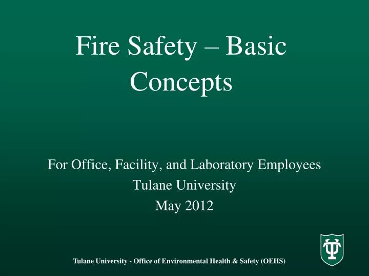 fire safety basic concepts